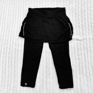 NWOT Athleta athleisure S black skirt/capri combo